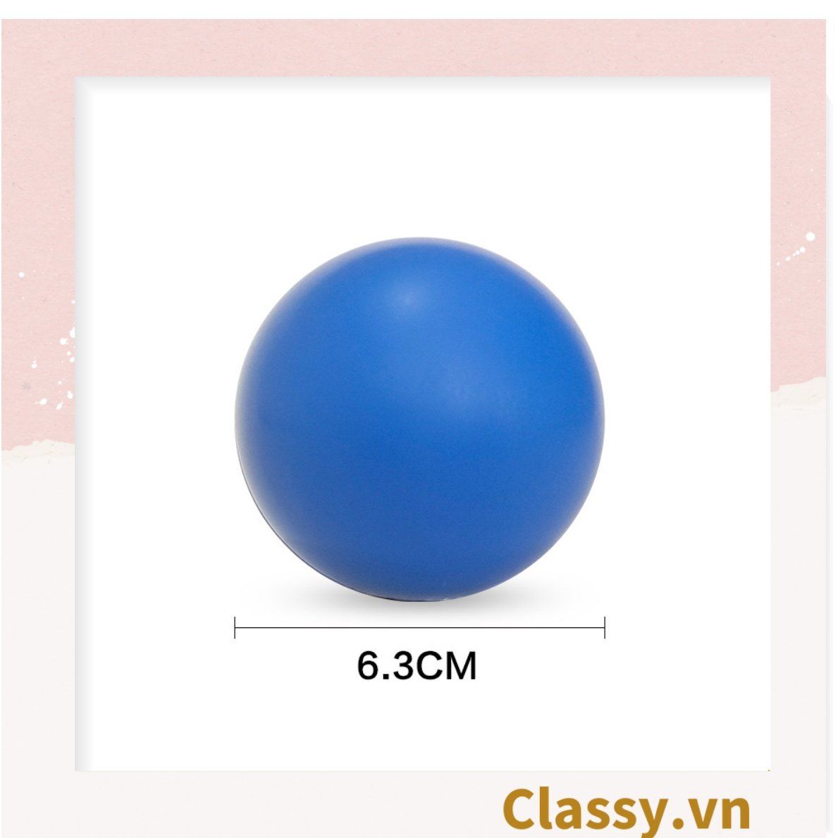 Bóng cao su cầm tay, bóng đồ chơi đàn hồi cao cấp trơn màu PK1726 Dễ dàng chơi trên biển, thú cưng, trẻ con, cho lớp học, team building