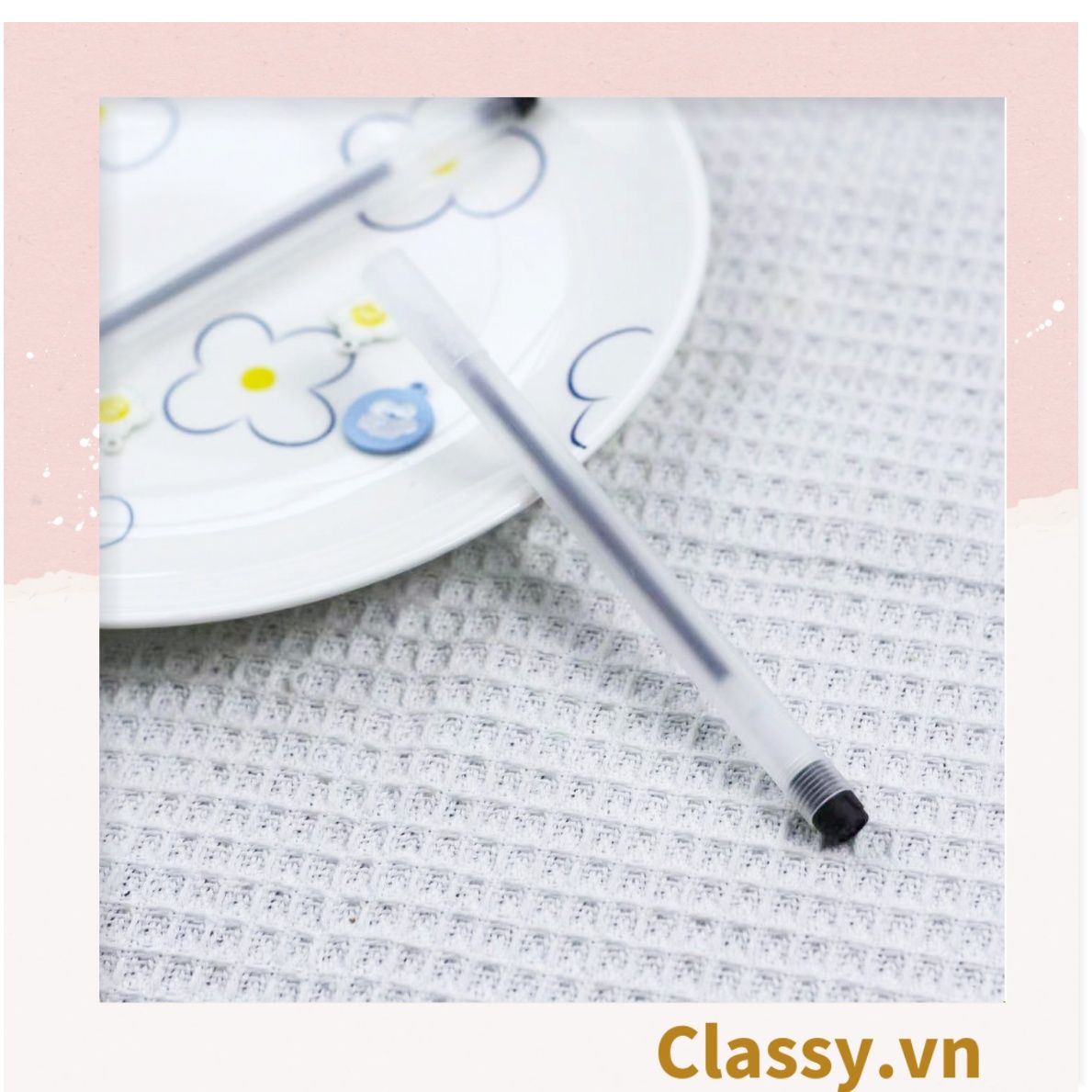 COMBO 20 Bút mực gel màu trắng ngòi 0.5mm tiện dụng cho học sinh, sinh viên, văn phòng PK1729