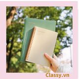  Sổ Kẻ ngang 80 trang bìa mờ kích thước A5 (20.8 X 14.4 CM) kiểu dáng Retro, Phong cách tối giản Classy Basic dùng để ghi chú, học tập, làm việc PK1735 