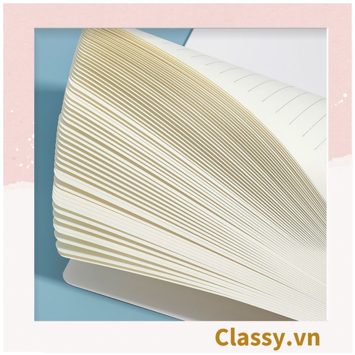 Sổ tay lò xo ghi chép A5 gáy xoắn 120 trang Classy- Giấy kẻ ngang chống lóa mắt Tập Vở Học Sinh Ghi Bài Takenote Planner họa tiết tranh sơn dầu PK1738
