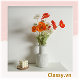  Classy Hoa Giả - Hoa anh túc  bằng Lụa cao cấp hoa lớn 60cm,  trang trí nhà cửa, nội thất,cửa tiệm làm đạo cụ chụp hình, trang trí nhà cửa PK1758 