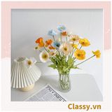  Classy Hoa Giả - Hoa anh túc  bằng Lụa cao cấp hoa lớn 60cm,  trang trí nhà cửa, nội thất,cửa tiệm làm đạo cụ chụp hình, trang trí nhà cửa PK1758 