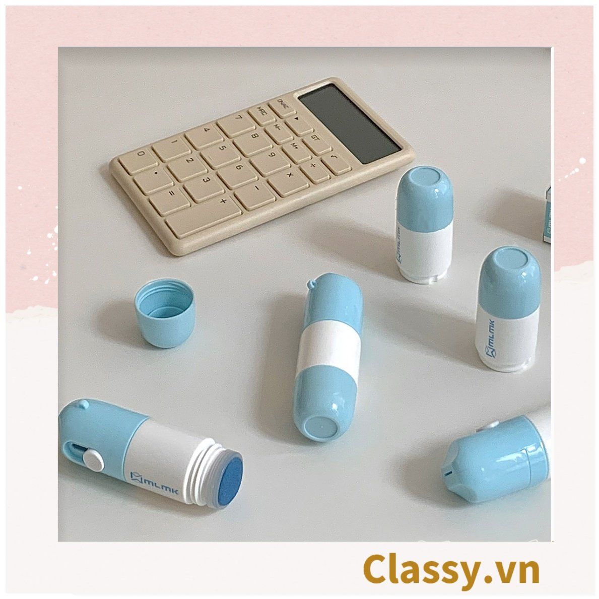 BÚT XÓA THÔNG TIN ĐƠN HÀNG KÈM DAO RỌC GIẤY MINI PK1764, có thể thay lõi