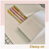  400 tờ Giấy ghi chú trơn cơ bản màu trắng hoặc nâu, kích thước 8 X 8 CM, có thể xé ra, dùng để làm giấy ghi chú  PK1774 