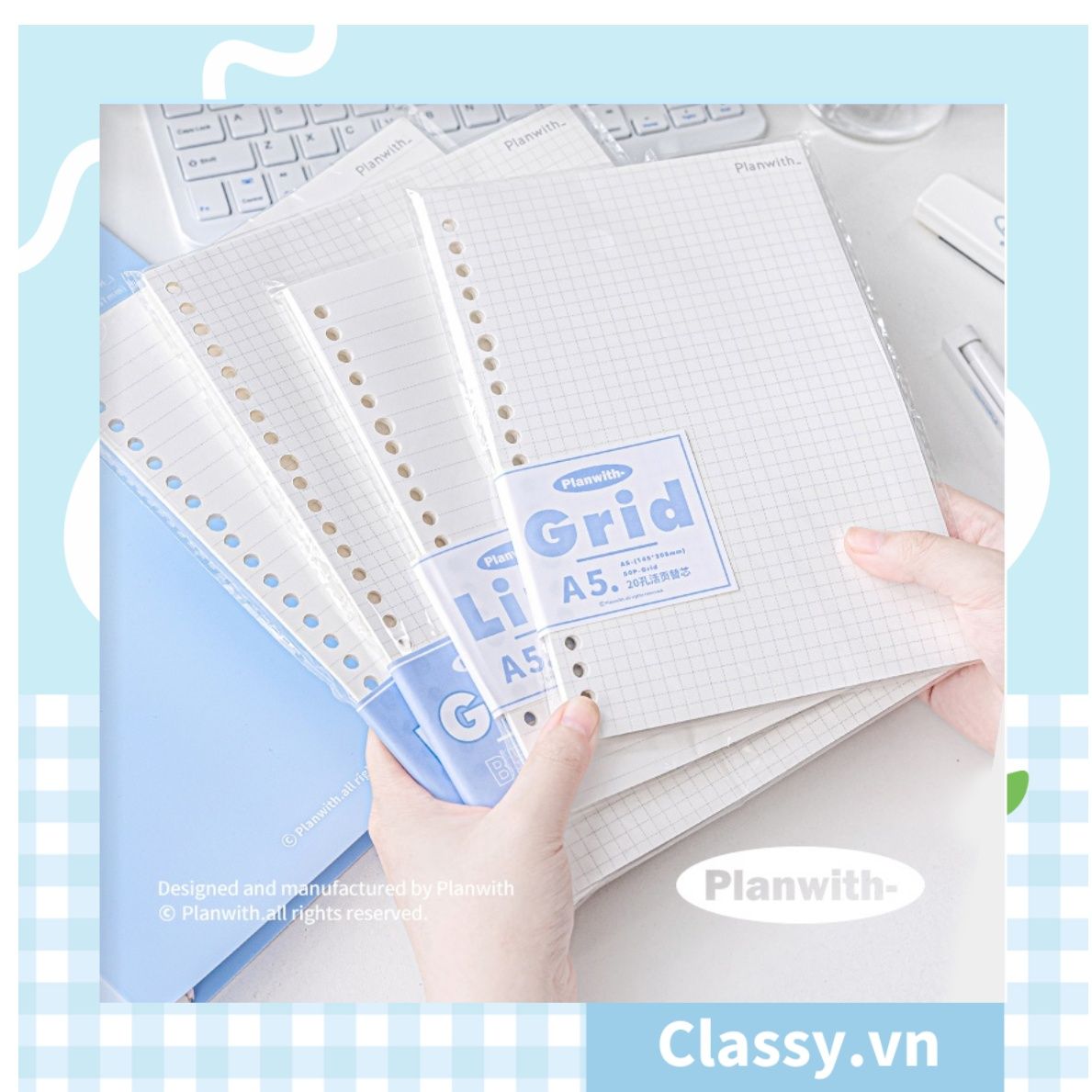 Sổ lò xo bìa nhựa thông minh Planwith Savvy có thể thay thế lõi PK1779 dùng để lên kế hoạch, lên lịch, to-do-list