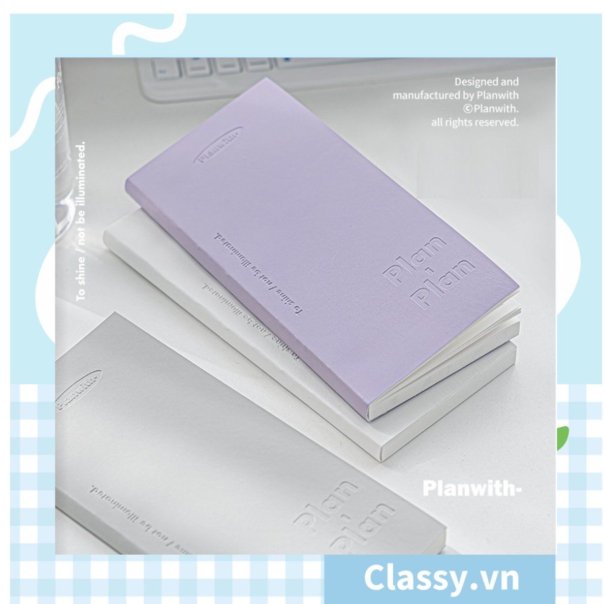 Sổ tay bìa nhựa thông minh Planwith Savvy kèm sticker PK1780 dùng để lên kế hoạch, lên lịch, to-do-list, take notes