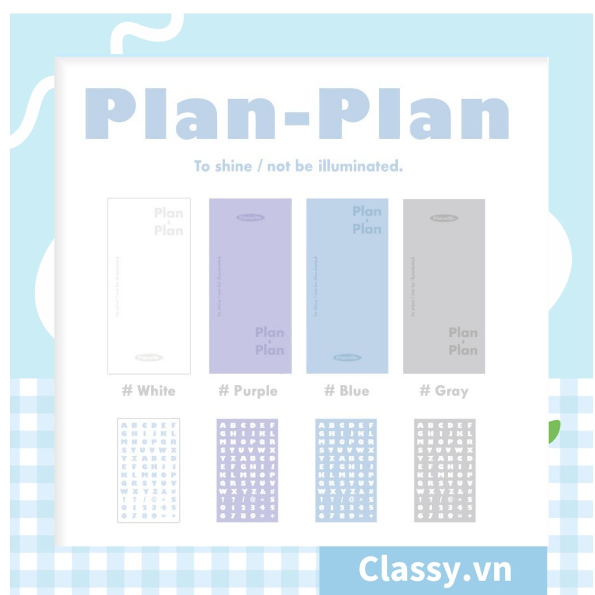 Sổ tay bìa nhựa thông minh Planwith Savvy kèm sticker PK1780 dùng để lên kế hoạch, lên lịch, to-do-list, take notes