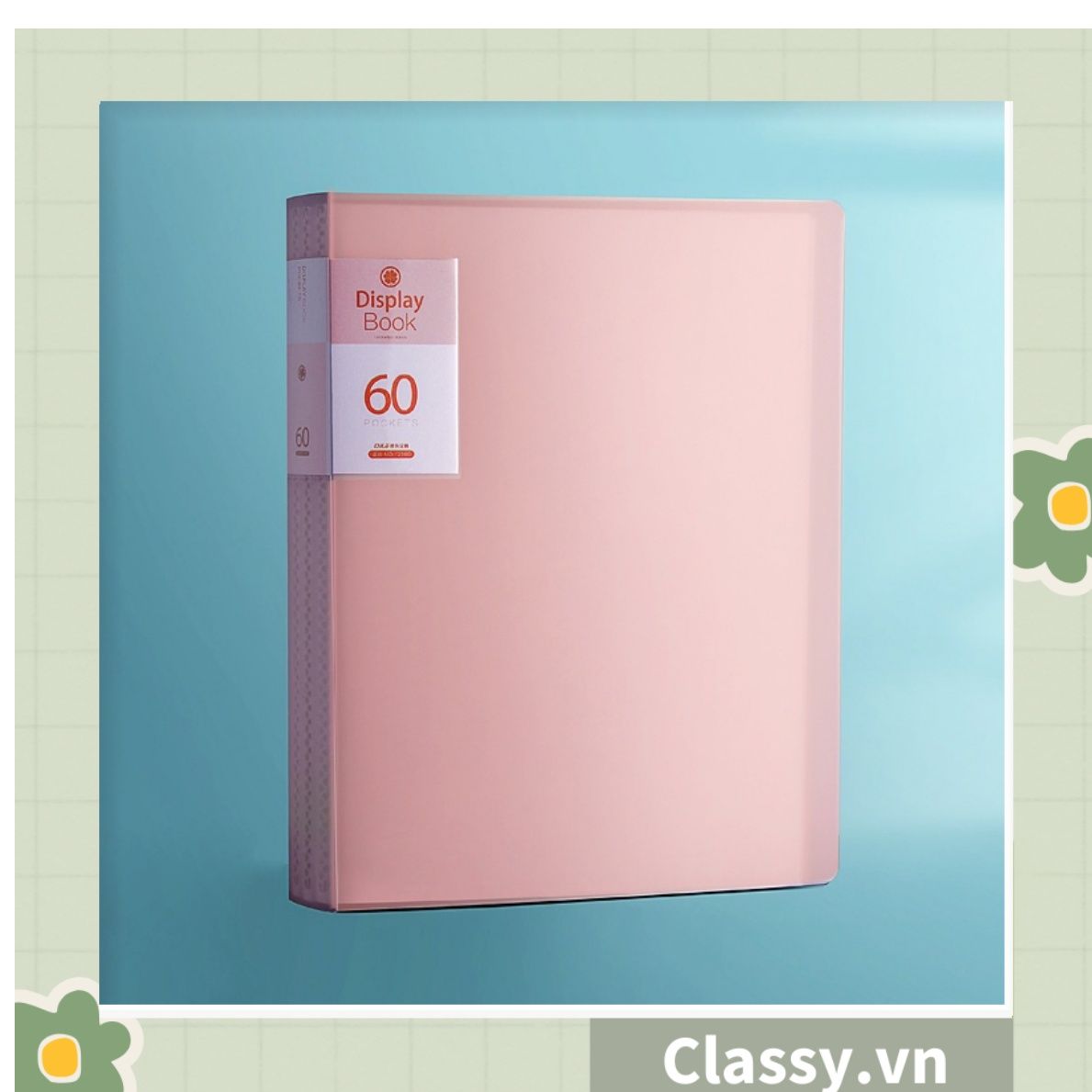 File lá A4 đựng tài liệu nhiều ngăn, Tệp đựng tài liệu 30 lá chất liệu PP cao cấp - bìa đựng giấy A4 Classy Basic PK1787