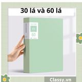  File lá A4 đựng tài liệu nhiều ngăn, Tệp đựng tài liệu 30 lá chất liệu PP cao cấp - bìa đựng giấy A4 Classy Basic PK1787 