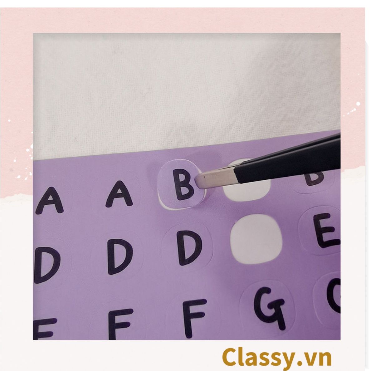 Miếng Nhãn dán hộp sticker 16 X 6 CM giấy C bóng in chữ dùng để trang trí, niêm phong PK1795