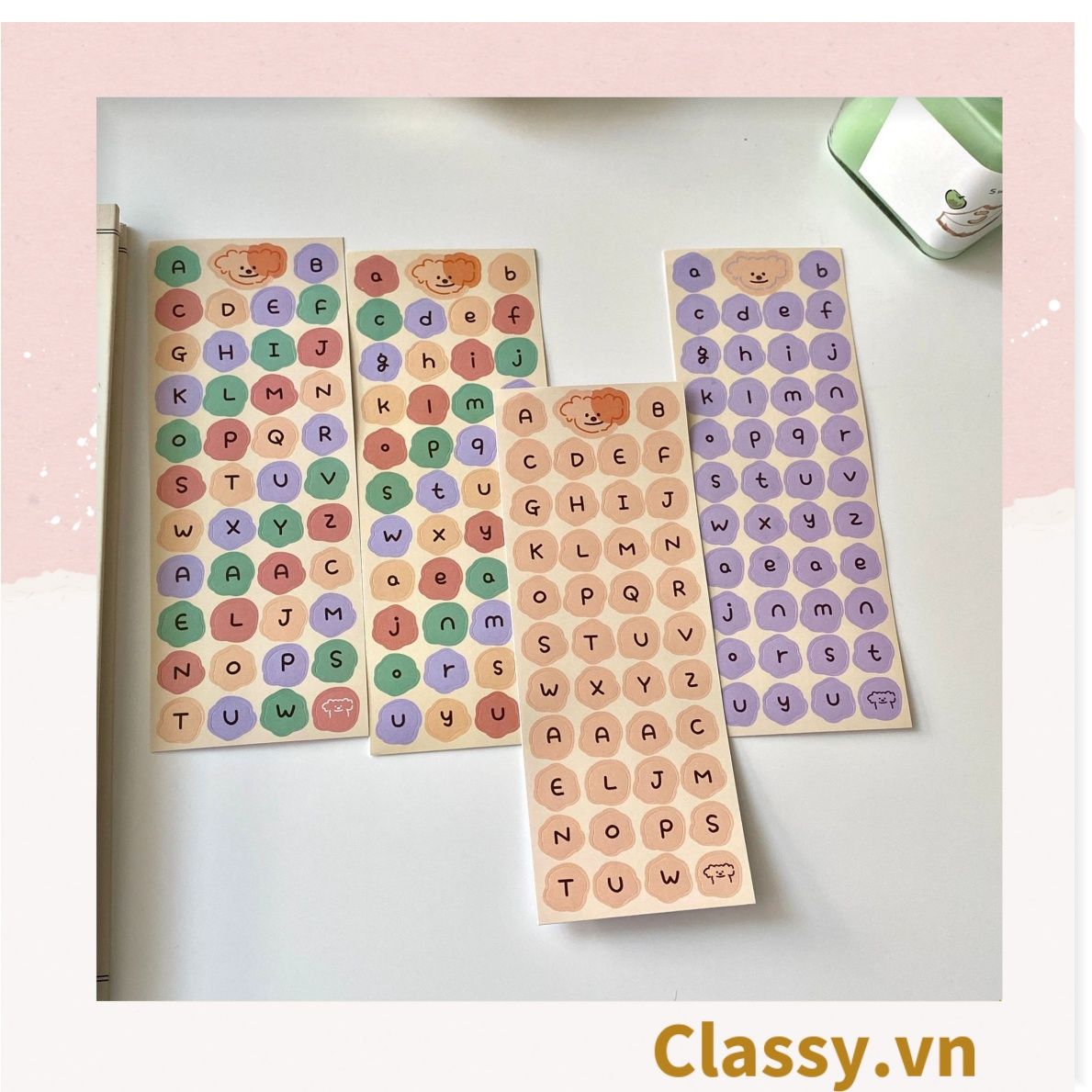 Miếng Nhãn dán hộp sticker 16 X 6 CM giấy C bóng in chữ dùng để trang trí, niêm phong PK1795