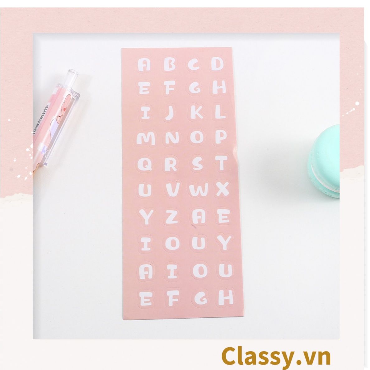  Miếng Nhãn dán hộp sticker 16 X 6 CM giấy C bóng in chữ dùng để trang trí, niêm phong PK1795 