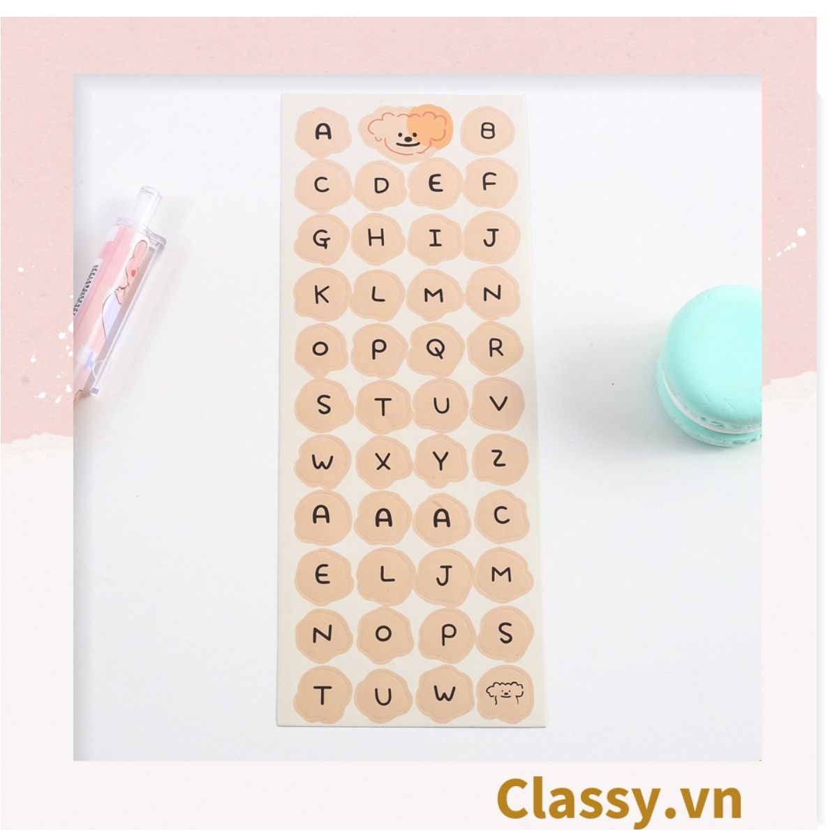 Miếng Nhãn dán hộp sticker 16 X 6 CM giấy C bóng in chữ dùng để trang trí, niêm phong PK1795