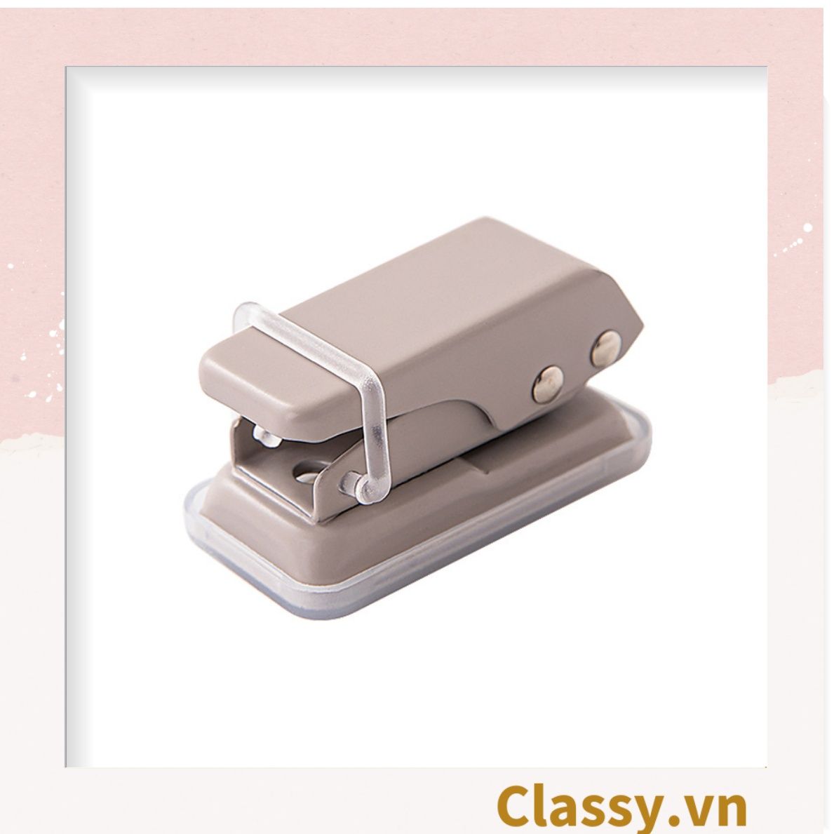 Bấm lỗ giấy Classy đục lỗ giấy đơn độ dày 12 tờ giấy A4 (mm) phụ kiện sổ planner, bullet journal PK1805
