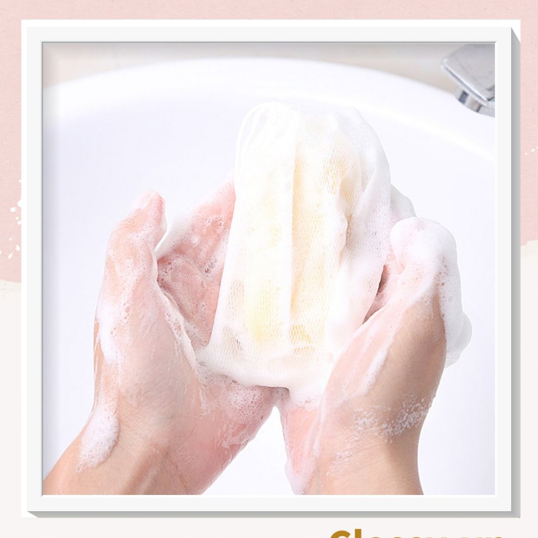 Bộ 10 chiếc túi đựng xà bông tạo bọt màu trắng PK1829