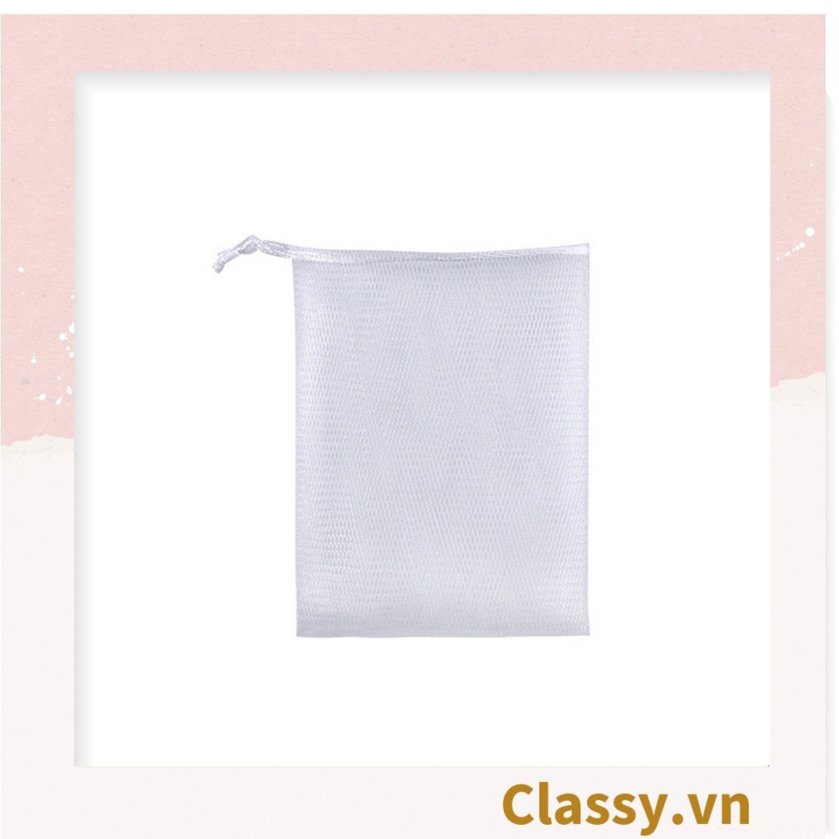 Bộ 10 chiếc túi đựng xà bông tạo bọt màu trắng PK1829