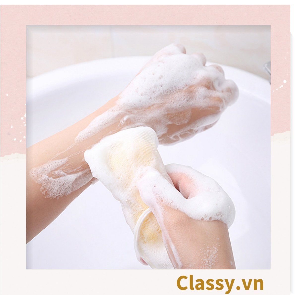 Bộ 10 chiếc túi đựng xà bông tạo bọt màu trắng PK1829
