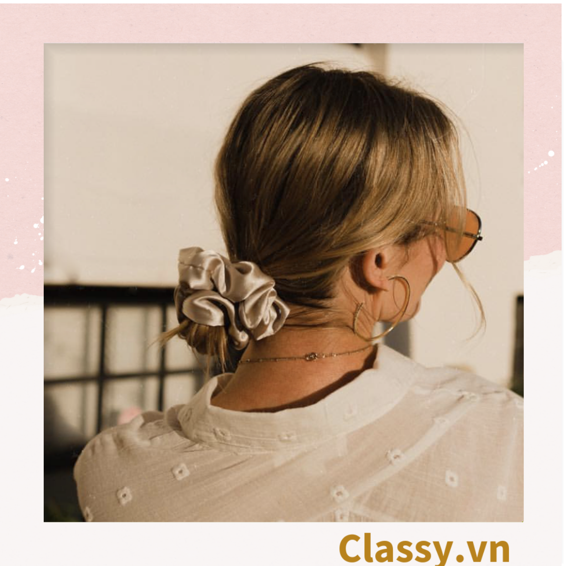  DÂY CỘT TÓC VẢI SCRUNCHIES SATIN MỜ HOT TREND PK213 