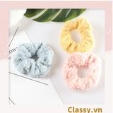  Dây cột tóc vải Scrunchies lông cừu PK219 