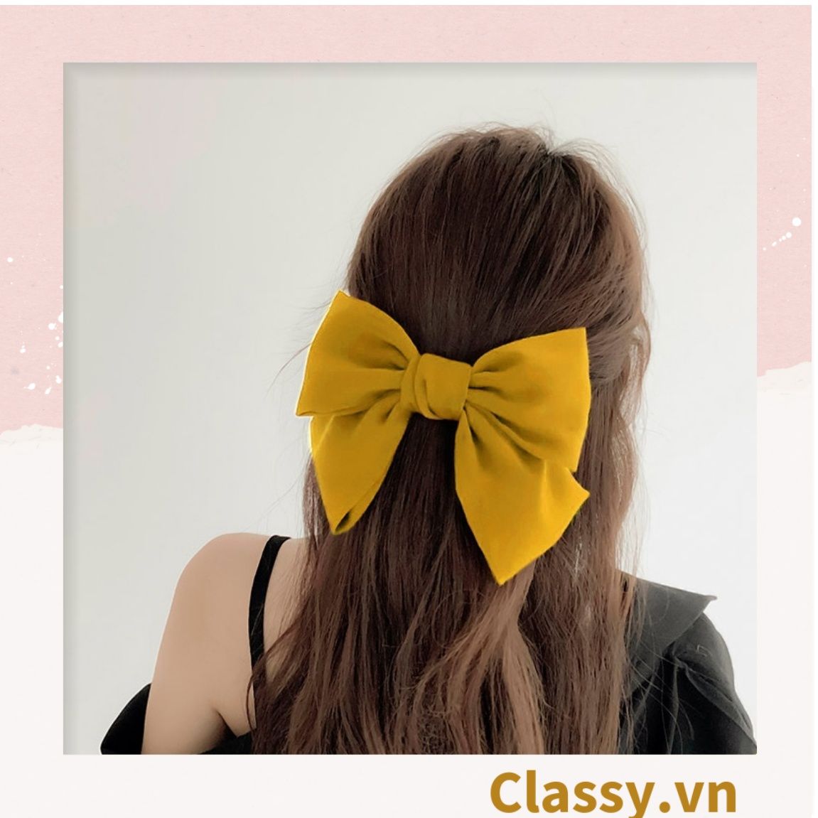 Kẹp tóc đính nơ thời trang ngọt ngào phong cách hàn quốc dành cho nữ PK249