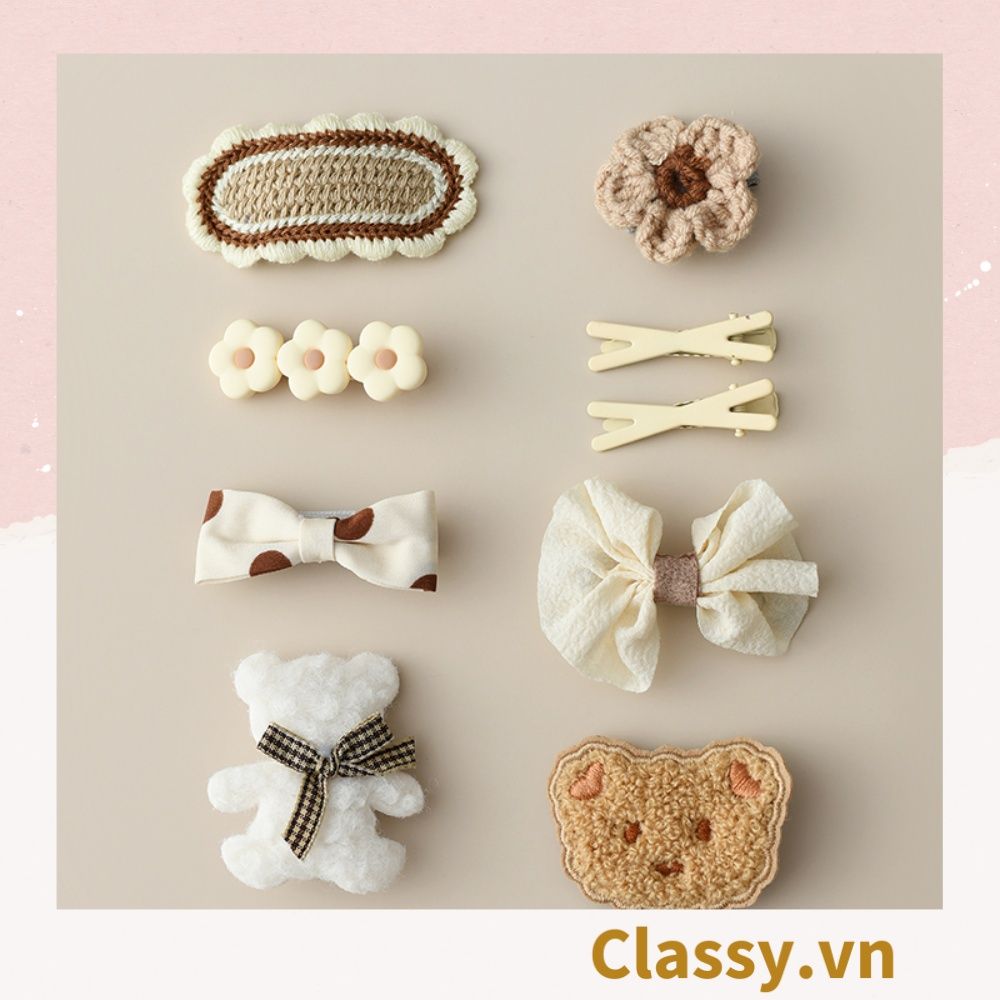  Classy Set kẹp tóc nhiều kiểu dễ thương phong cách hàn quốc PK316 