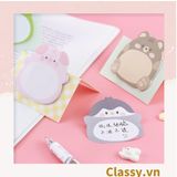  Giấy Note - Giấy Ghi Chú nhiều hình Hình Động Vật hình mặt cười Xinh Xắn PK475 