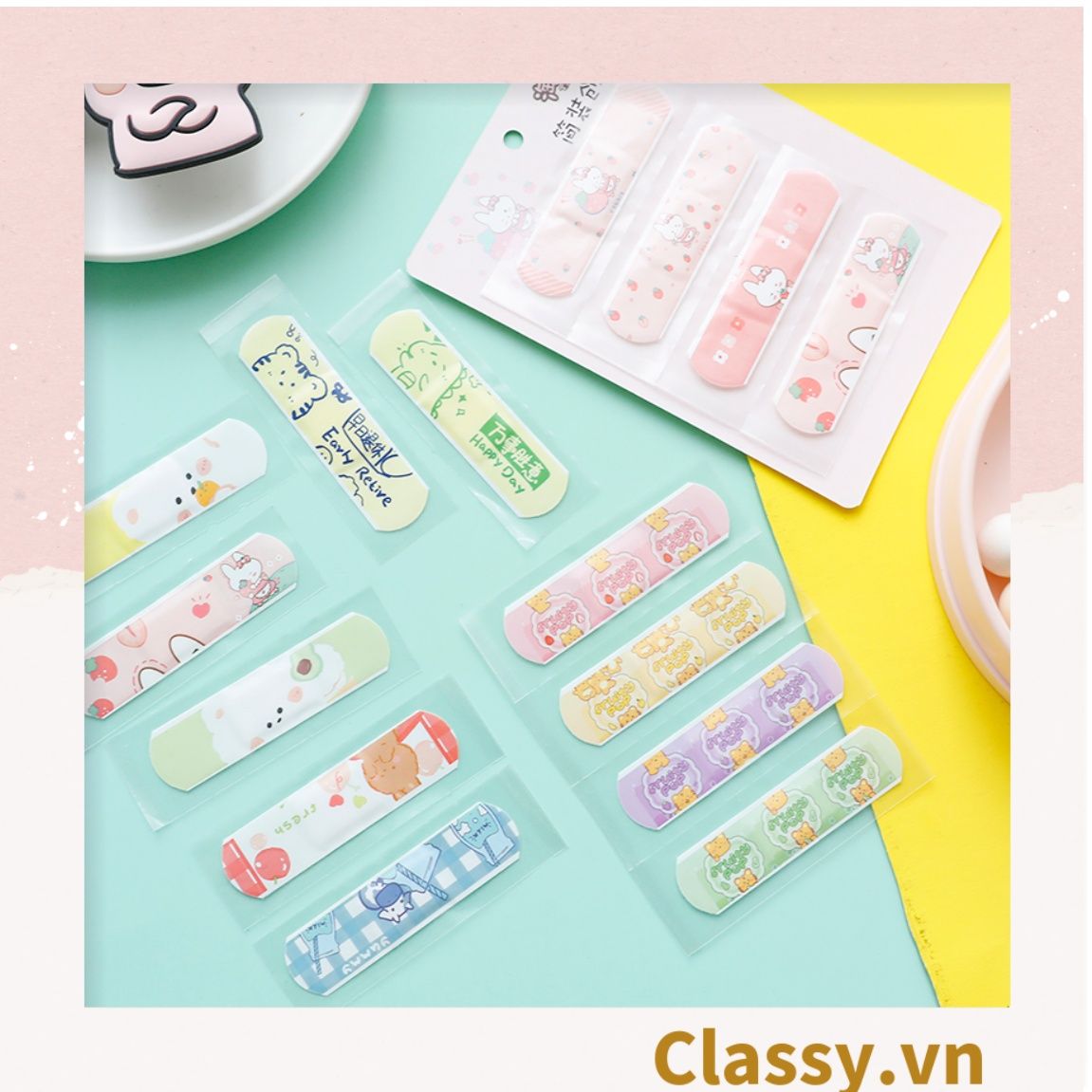 Set Băng Keo Cá Nhân Classy Urgo Họa Tiết Dễ Thương PK485 (4 hoặc 5 chiếc như hình)