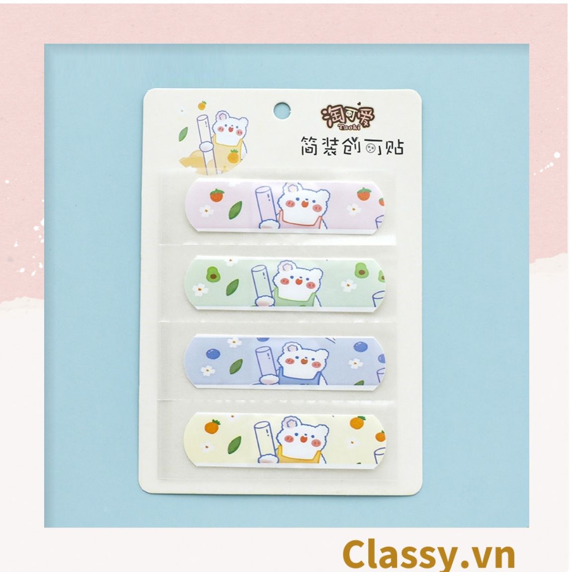 Set Băng Keo Cá Nhân Classy Urgo Họa Tiết Dễ Thương PK485 (4 hoặc 5 chiếc như hình)