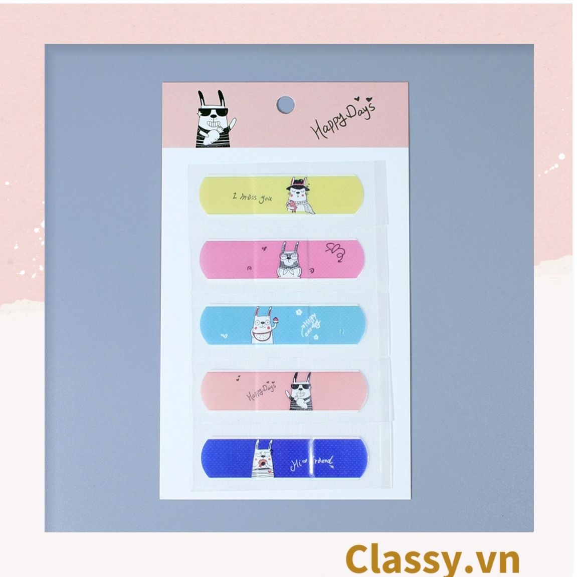 Set Băng Keo Cá Nhân Classy Urgo Họa Tiết Dễ Thương PK485 (4 hoặc 5 chiếc như hình)