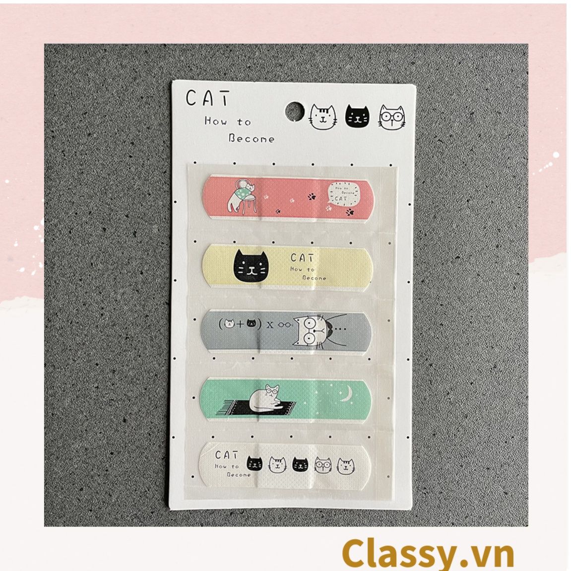 Set Băng Keo Cá Nhân Classy Urgo Họa Tiết Dễ Thương PK485 (4 hoặc 5 chiếc như hình)