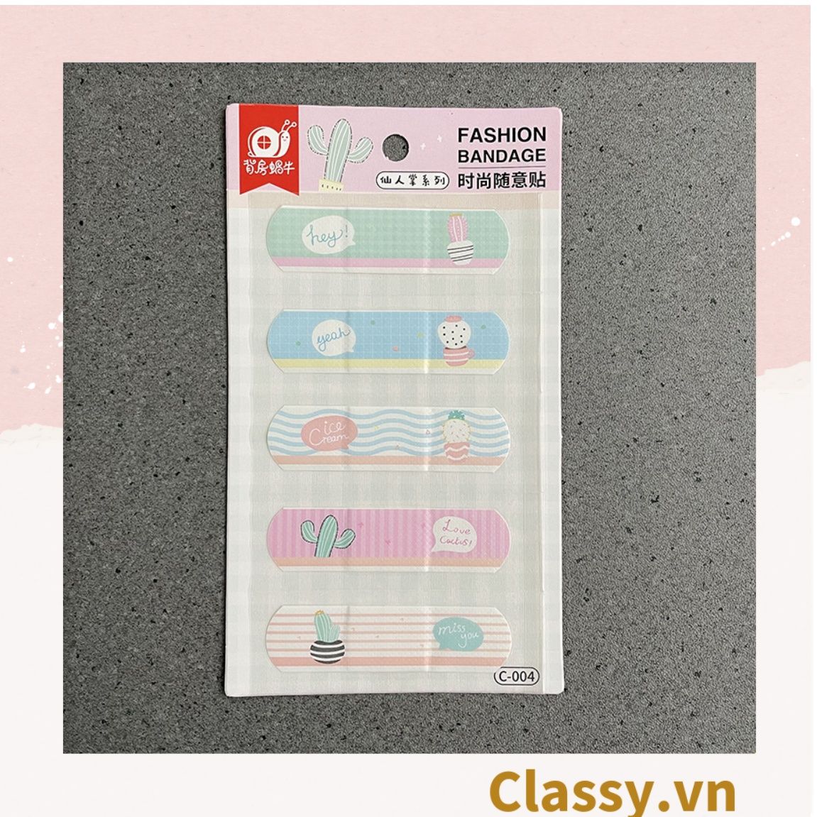 Set Băng Keo Cá Nhân Classy Urgo Họa Tiết Dễ Thương PK485 (4 hoặc 5 chiếc như hình)