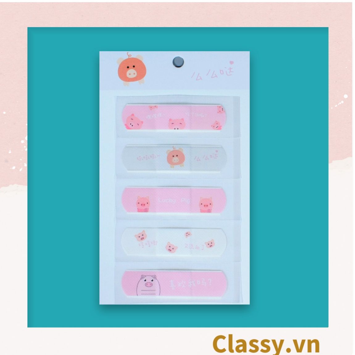 Set Băng Keo Cá Nhân Classy Urgo Họa Tiết Dễ Thương PK485 (4 hoặc 5 chiếc như hình)