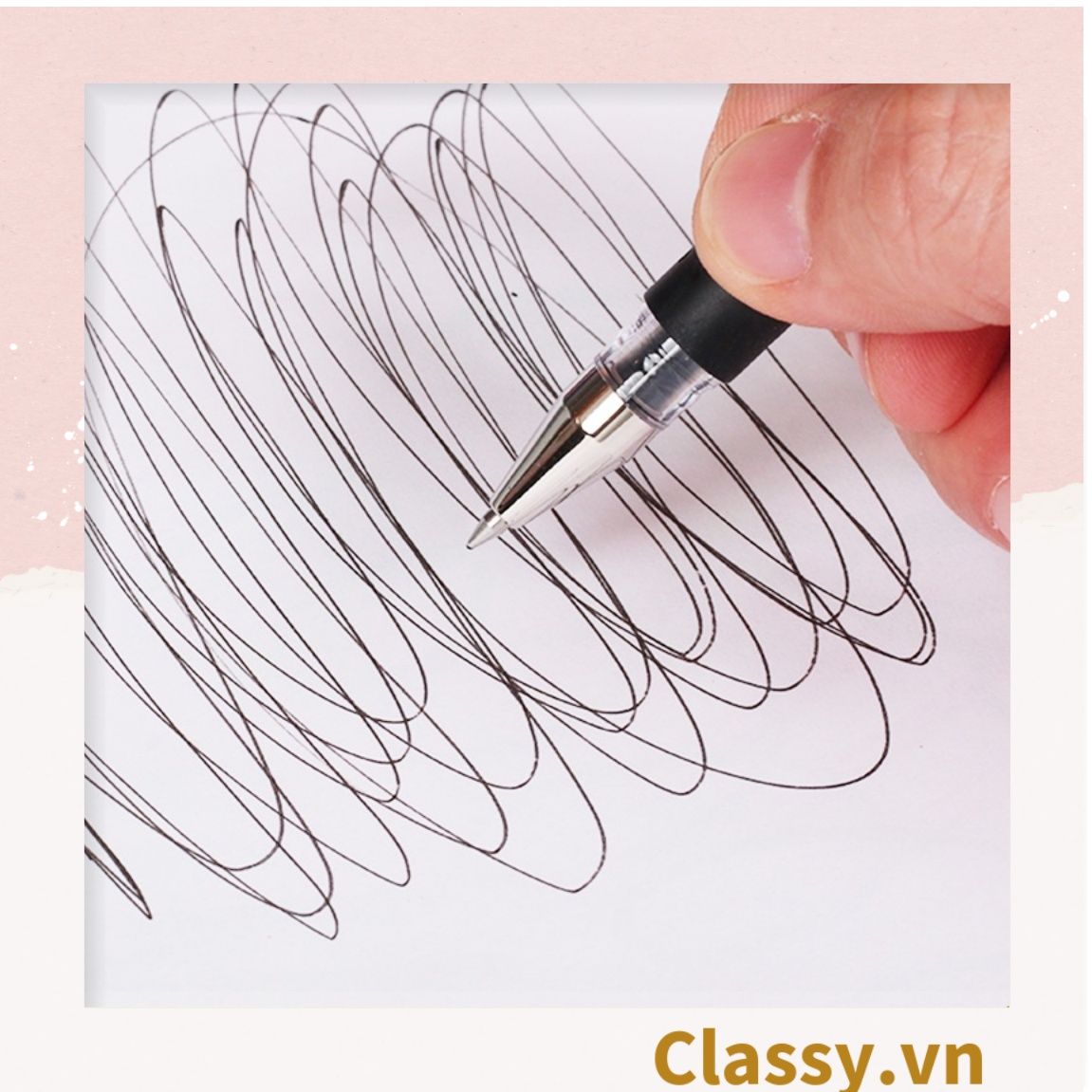 Bút Nước Gel 0.5 Màu Mực Đen Xanh Đỏ PK492