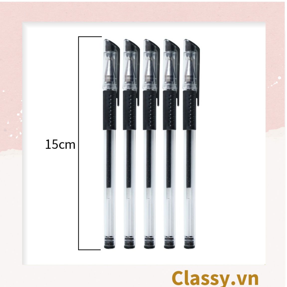 Bút Nước Gel 0.5 Màu Mực Đen Xanh Đỏ PK492