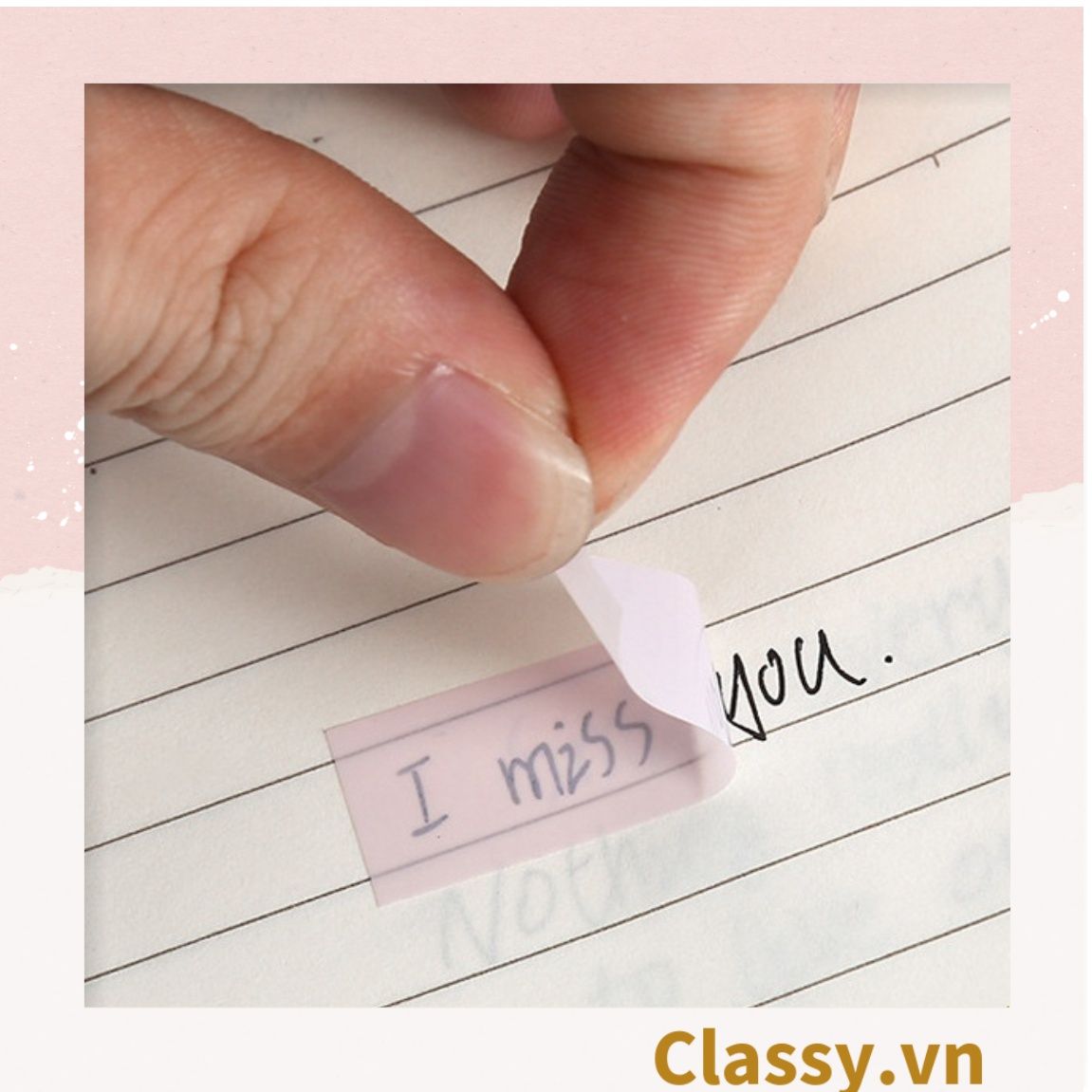  Tệp giấy note ghi nhớ Post-It, màu pastel dễ thương tiện dụng; kích thước 4,6 * 1,5cm 