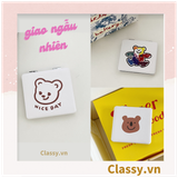  Gương trang điểm cầm tay mini 2 mặt bỏ túi kèm lược, Gương cầm tay mini Hàn Quốc siêu cute, Gương hoạt hình PK569 