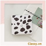  Gương trang điểm cầm tay mini 2 mặt bỏ túi kèm lược, Gương cầm tay mini Hàn Quốc siêu cute, Gương hoạt hình PK569 