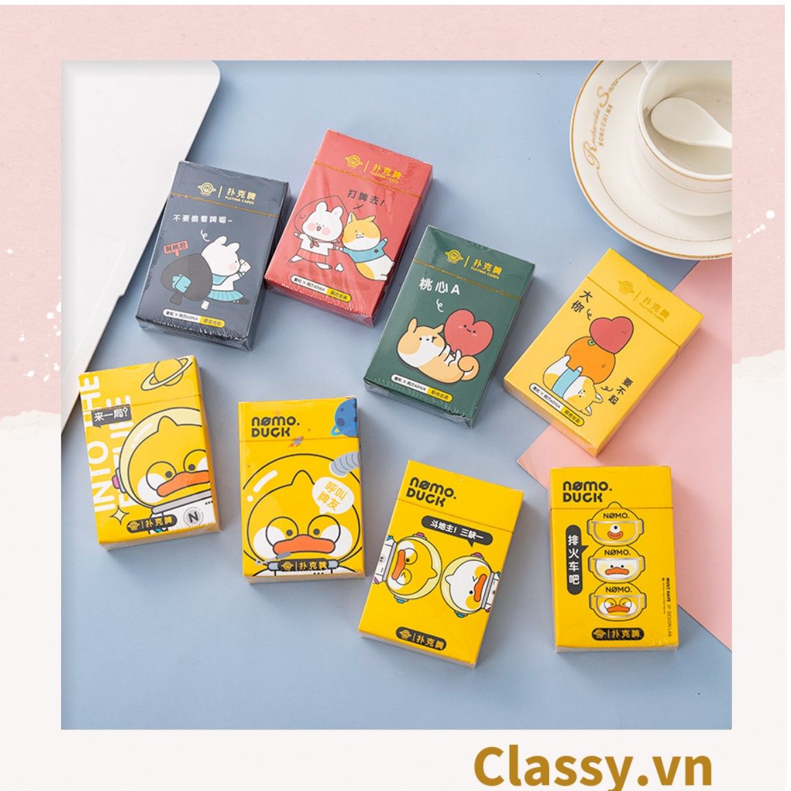 Bộ Bài Tây Hoạt Hình Dễ Thương Poker 52 Lá PK572