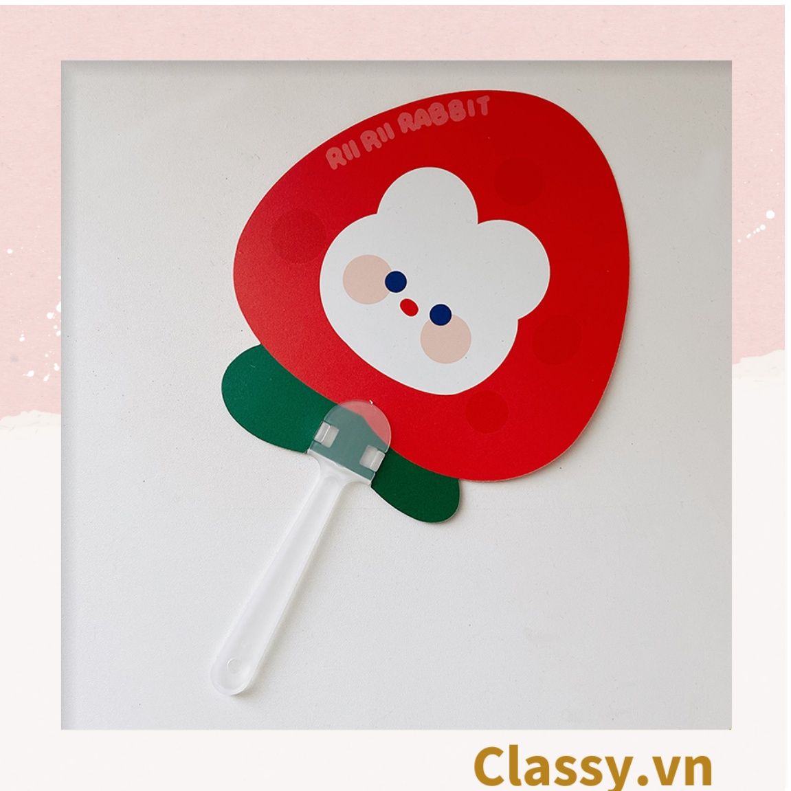 Quạt cầm tay mini tiện dụng phù hợp mùa hè cho học sinh, sinh viên, văn phòng hoạ tiết động vật cực dễ thương PK574