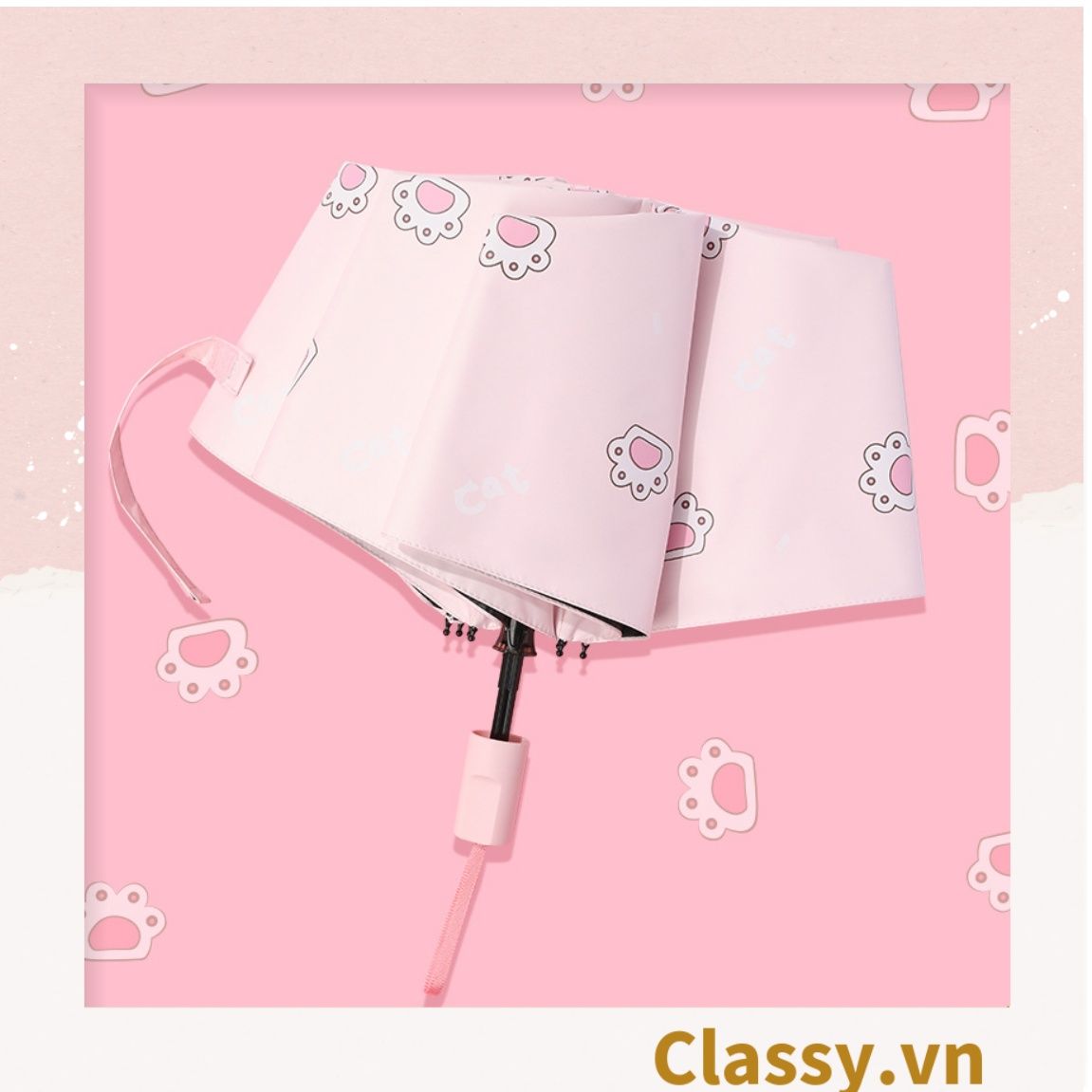 Ô dù đi nắng chỉ số SPF50+ chống tia UV nhiều họa tiết của mùa hè rực rỡ PK611