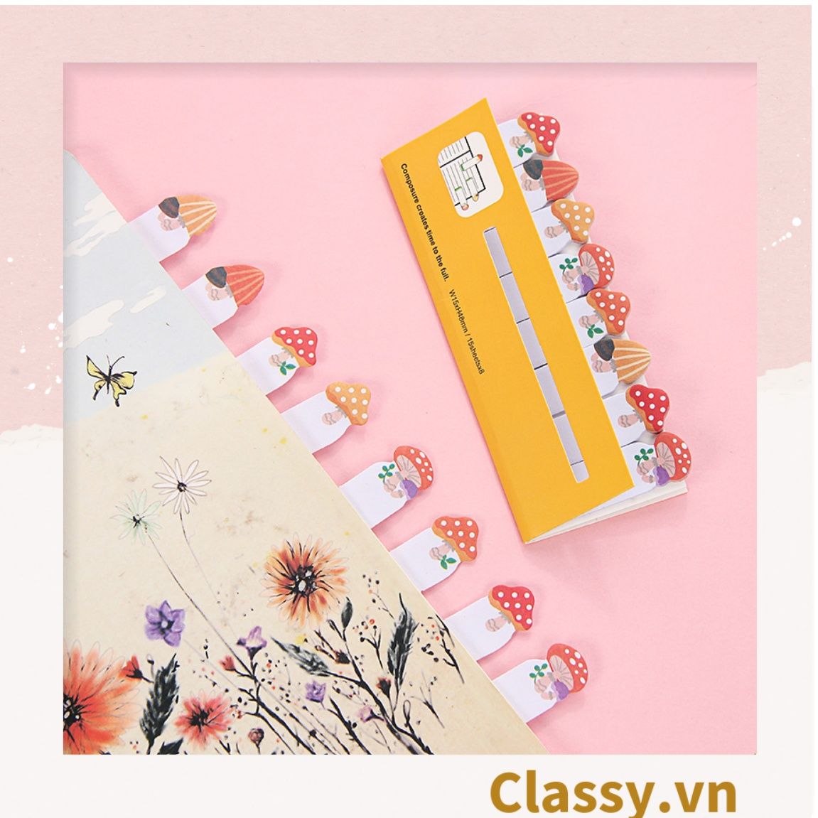 80 miếng Giấy note ghi nhớ mini Post-It, hình pets dễ thương sáng tạo tiện dụng; kích thước PK641