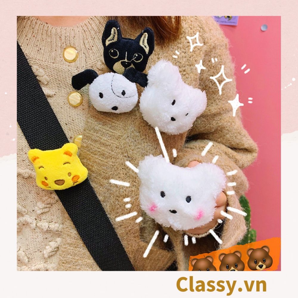 Classy Pin Cài Áo, huy hiệu cài Balo, Túi Xách bằng bông , Thú Bông Hoạt Hình Dễ Thương PK648