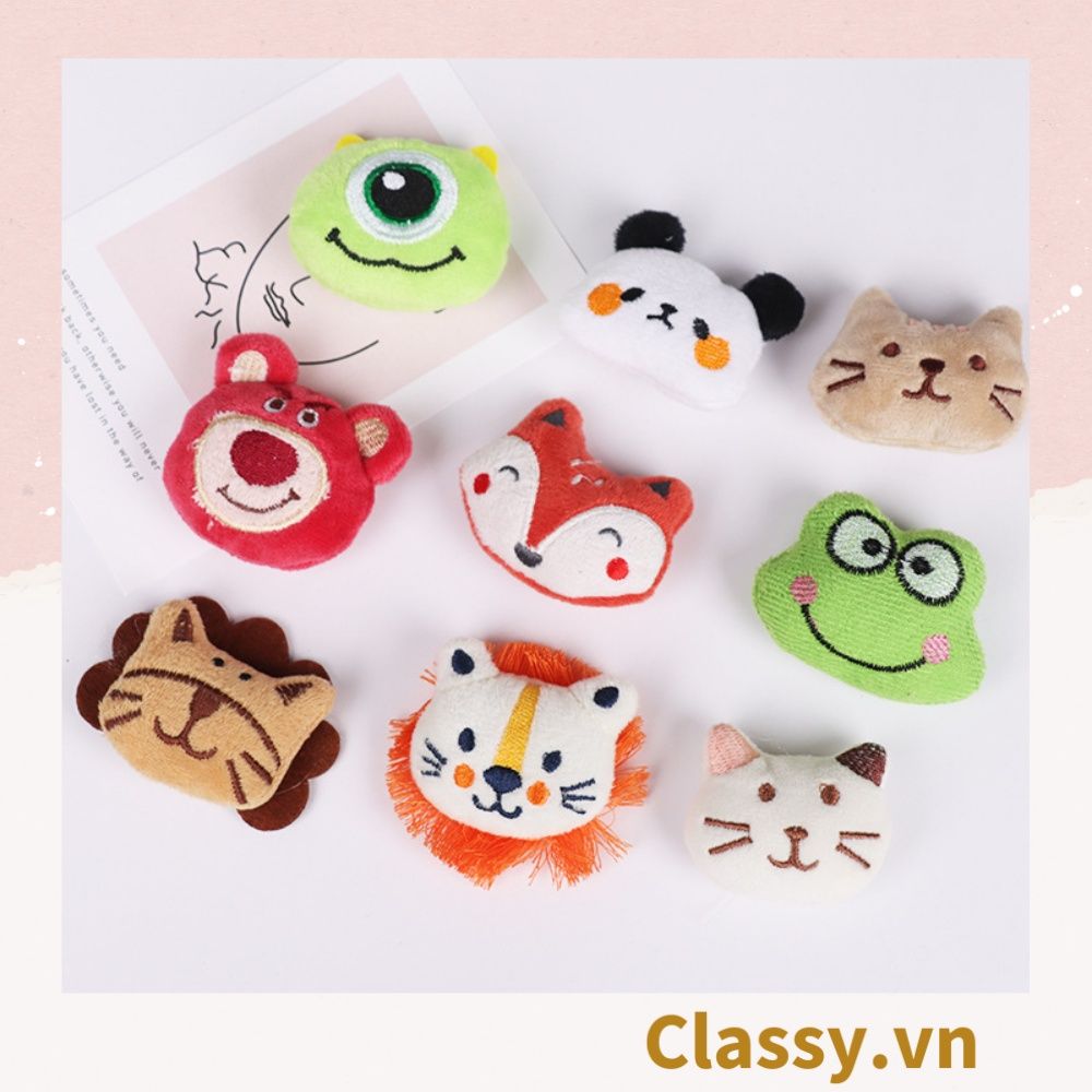 Classy Pin Cài Áo, huy hiệu cài Balo, Túi Xách bằng bông , Thú Bông Hoạt Hình Dễ Thương PK648