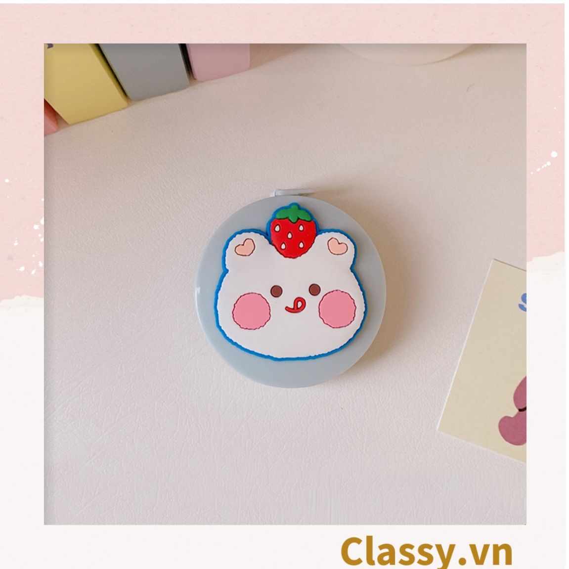 Thước Dây Cuộn Mini Rút Tự Động hình trái cây Siêu Dễ Thương PK650