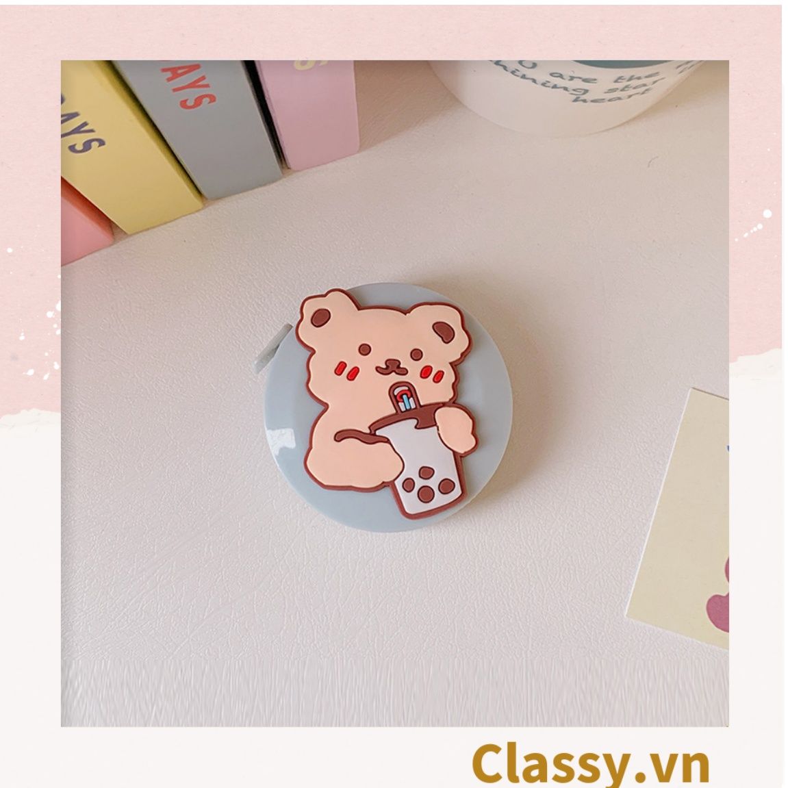 Thước Dây Cuộn Mini Rút Tự Động hình trái cây Siêu Dễ Thương PK650