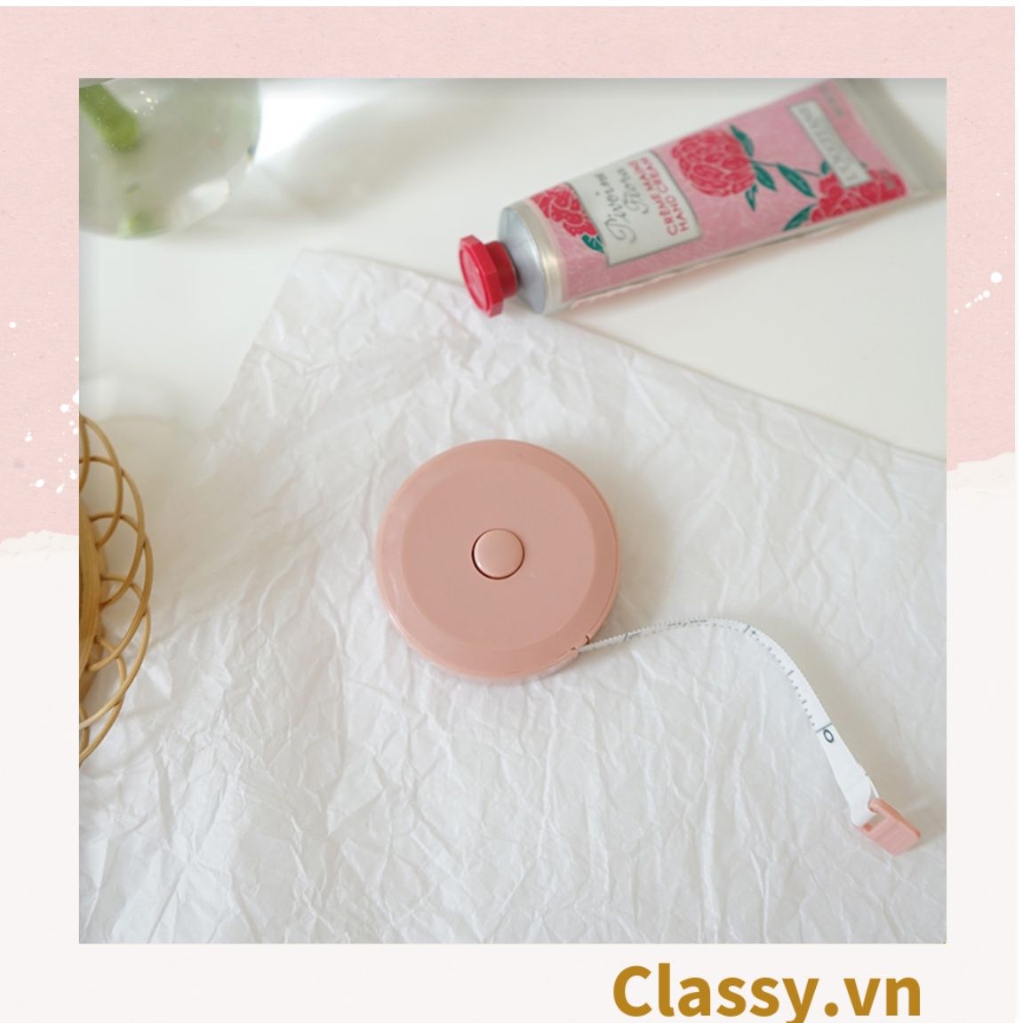 Thước Dây Cuộn Mini Rút Tự Động hình trái cây Siêu Dễ Thương PK650