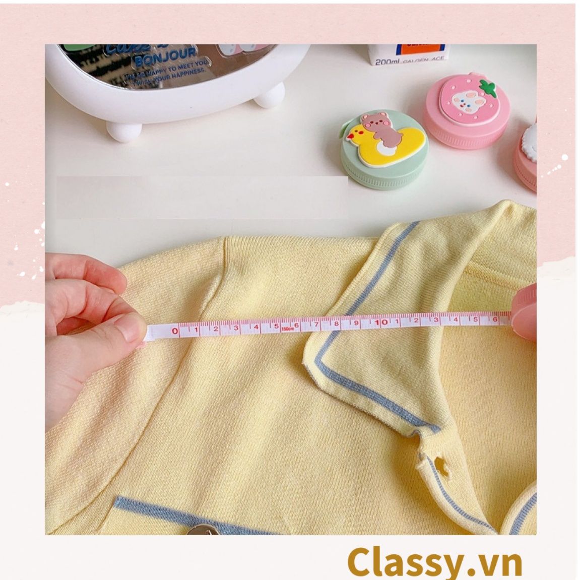 Thước Dây Cuộn Mini Rút Tự Động hình trái cây Siêu Dễ Thương PK650