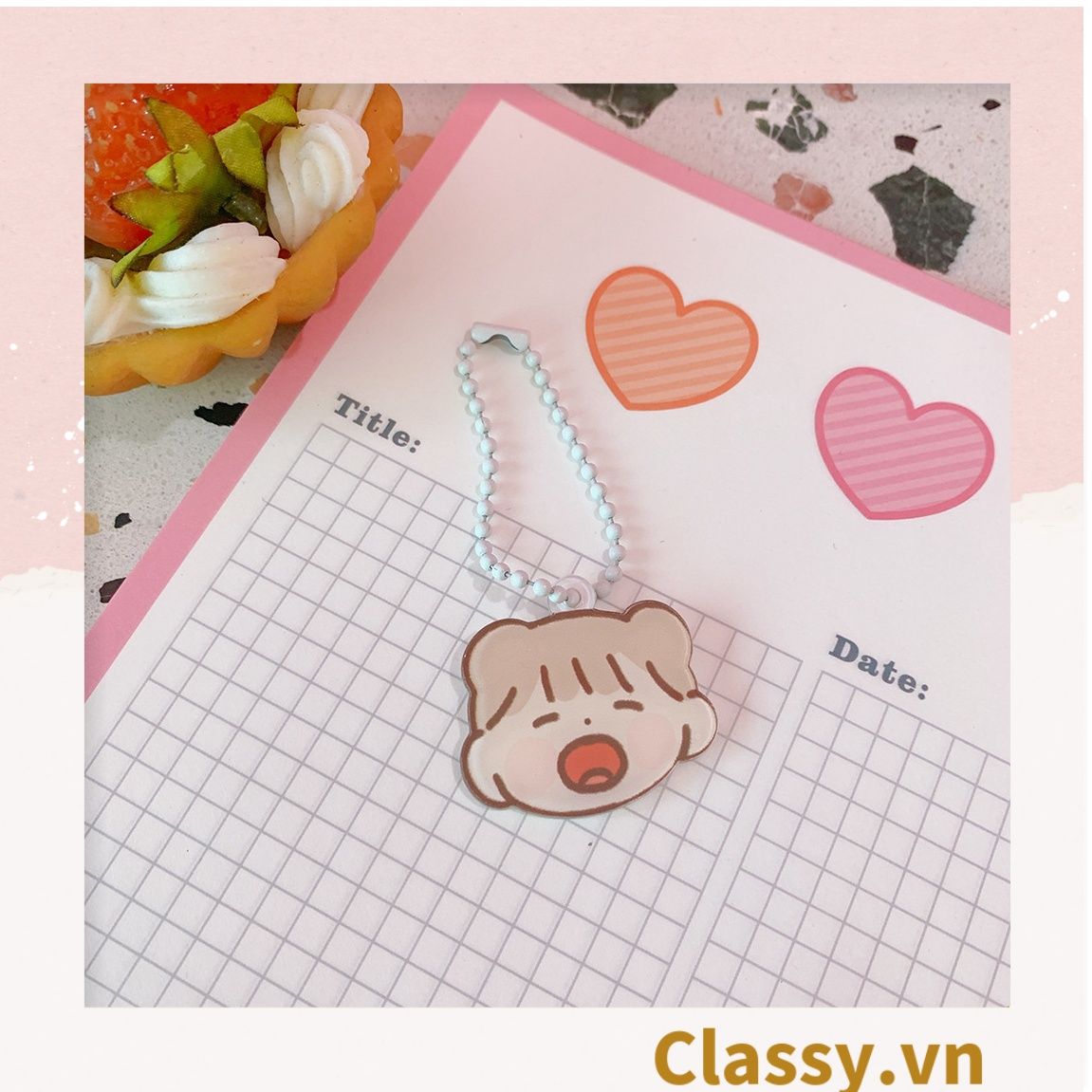 Phụ kiện điện thoại, móc chìa khóa, airtag, Móc Khóa Keychain, Cài Airpod Hoạt Hình Nhiều Màu Sắc PK656
