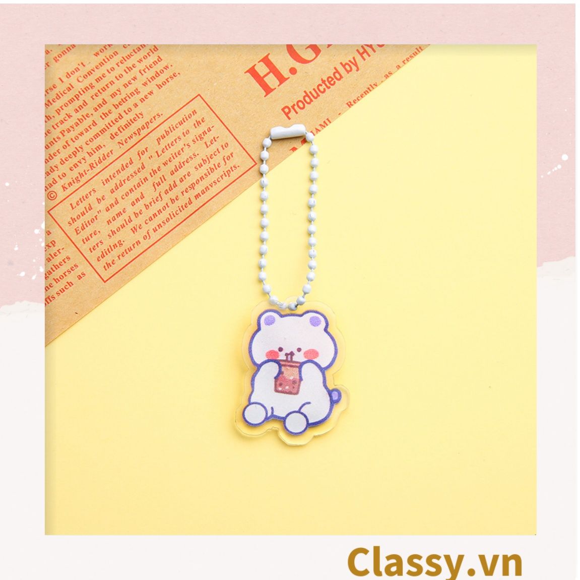 Phụ kiện điện thoại, móc chìa khóa, airtag, Móc Khóa Keychain, Cài Airpod Hoạt Hình Nhiều Màu Sắc PK656