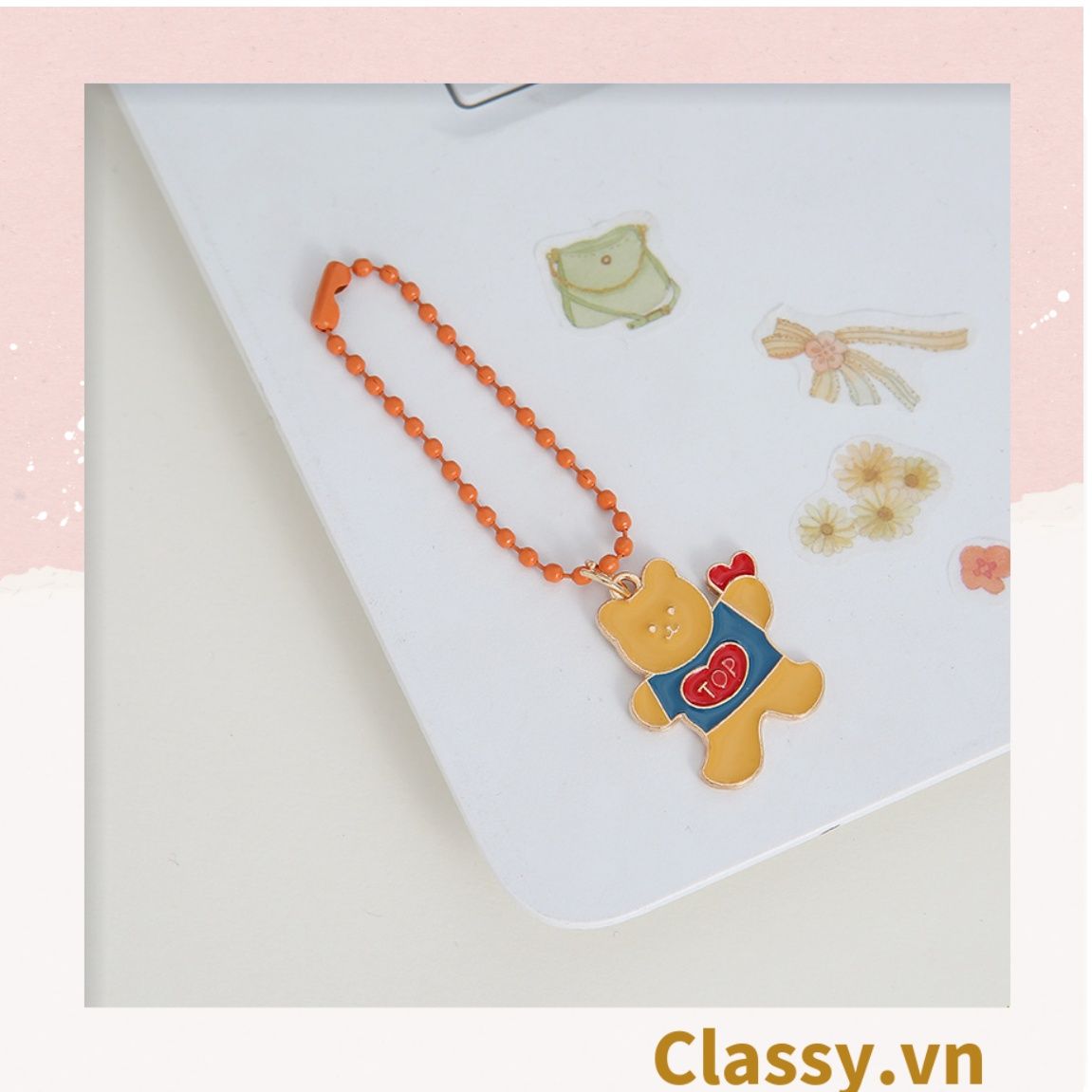 Phụ kiện điện thoại, móc chìa khóa, airtag, Móc Khóa Keychain, Cài Airpod Hoạt Hình Nhiều Màu Sắc PK656